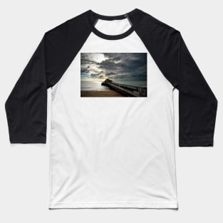 Bournemouth Pier And Beach Dorset England Baseball T-Shirt